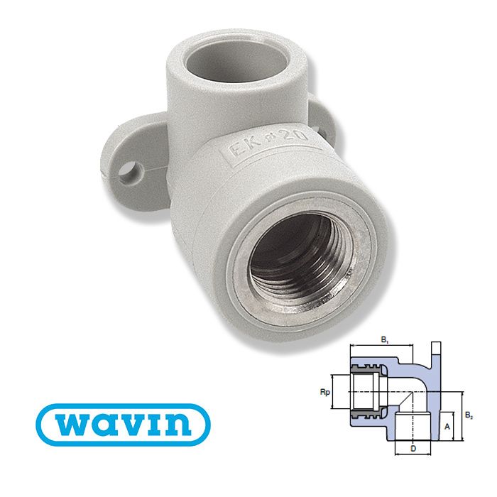 Коліно МРВ з кріпленням Ек