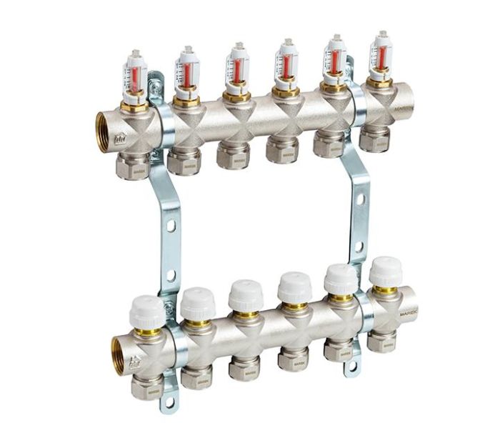 Колектор для теплої підлоги MAREK 1"x3/4