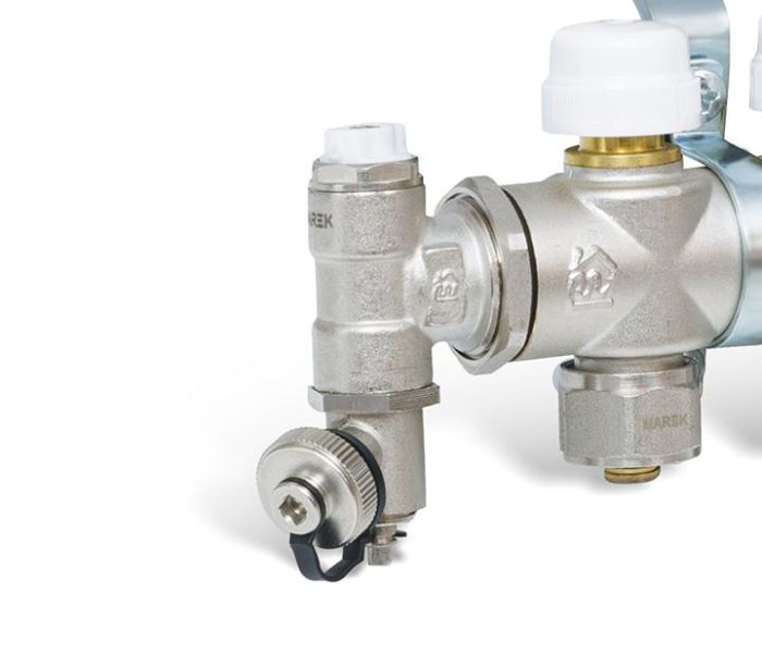 Кінцевий елемент для колекторів з ручним розповітрювачем MAREK