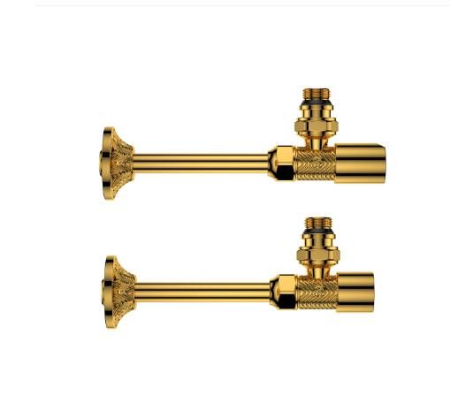 Комплект радіаторних кутових вентилів  з трубками MIRAYA LOTUS 1/2