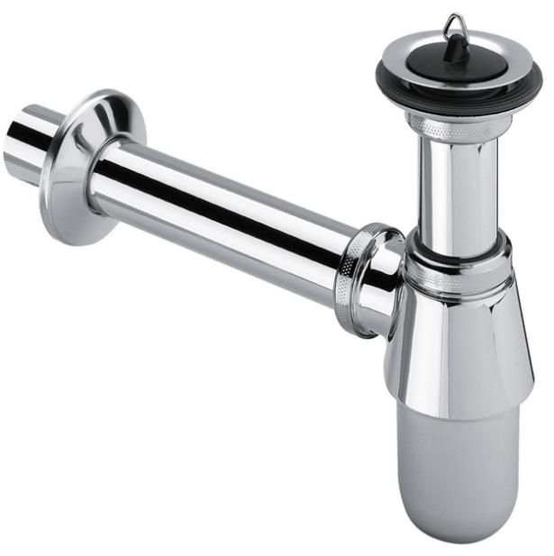 Сифон хром для умивальника пляшковий VIEGA